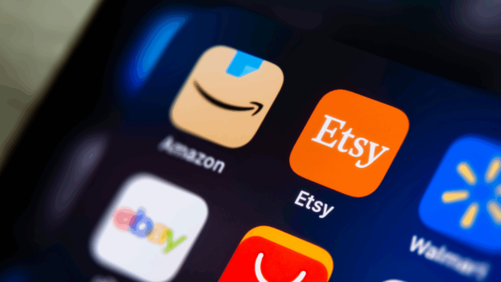 Image showing a guide on using Etsy's new app to shop for favorite products effectively.